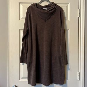 Chic Soul brown thin sweater dress